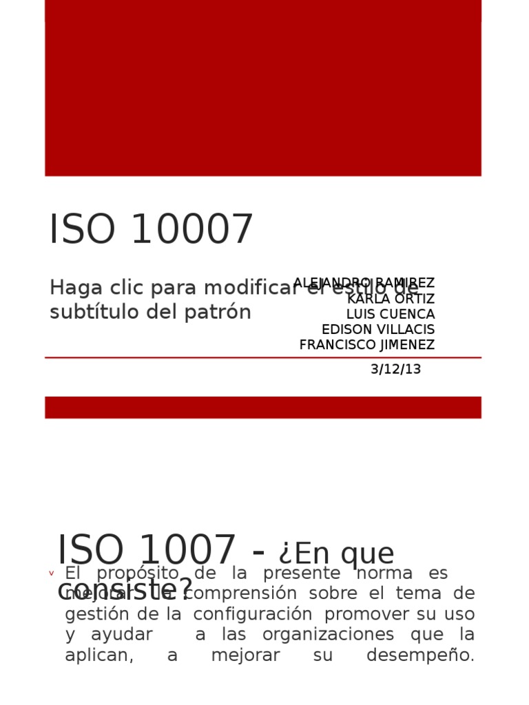 Iso 10007 | PDF | Proceso de desarrollo de software | Software