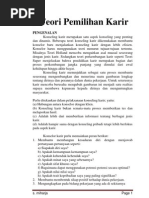 Download TEORI PEMILIHAN KARIRpdf by aleogama56 SN129998737 doc pdf