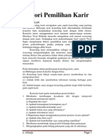 Teori Pemilihan Karir PDF