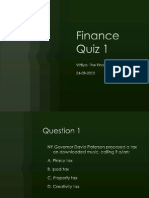 Finance Quiz 1