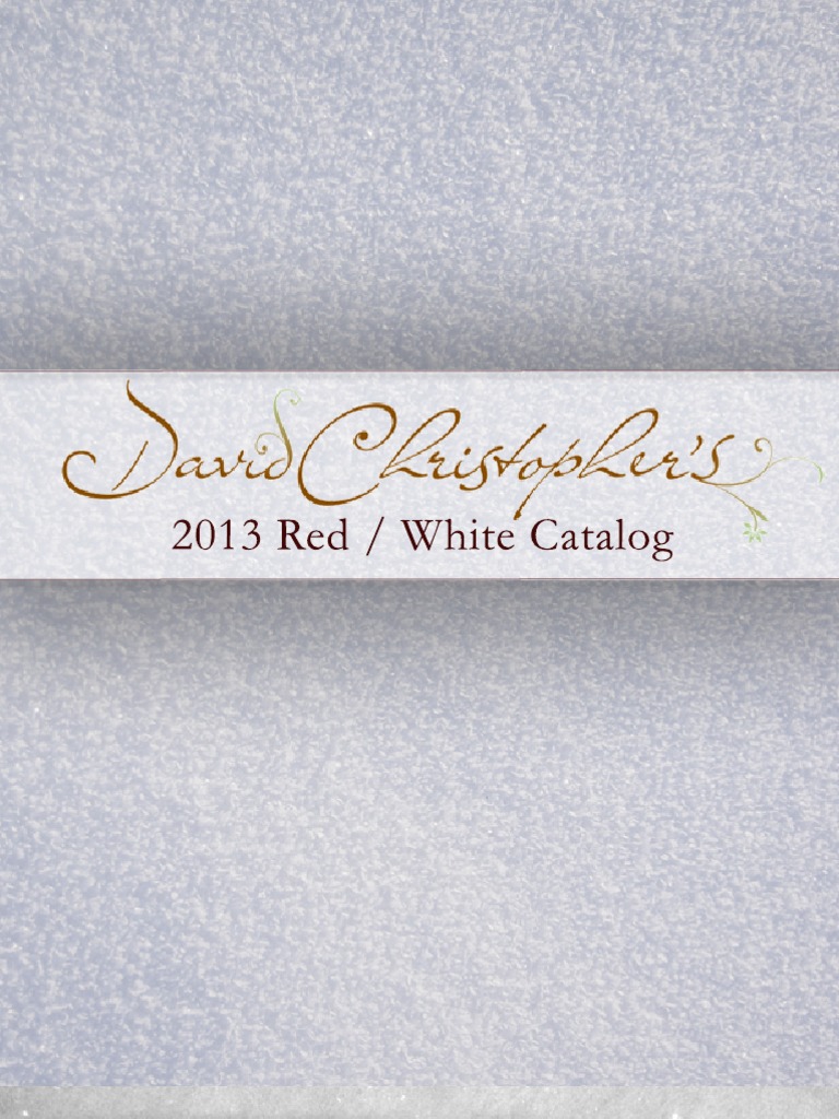 David Christopher's Red / White Catalog 2013 | PDF | Decorative Arts
