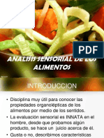 ANALISIS SENSORIAL EN ALIMENTOS