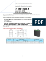 SR EN 12566-1 - Extrase Privind Volumul Foselor Septice