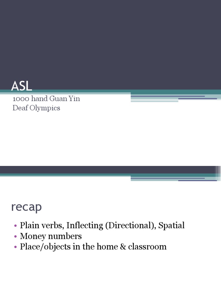 ASL Money Signs and Inflections | PDF | Language Arts & Discipline ...