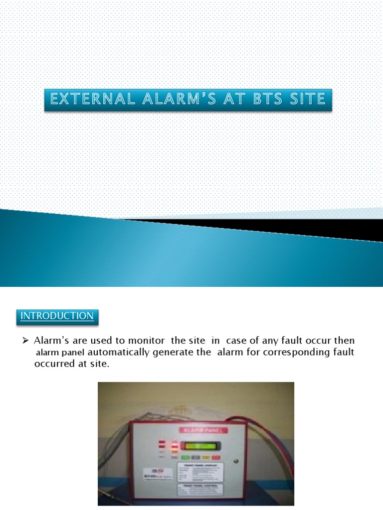 ALARM'S AT BTS SITE.pptx Rectifier Electrical Connector