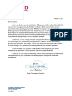 Sequestration Letter For Grantees