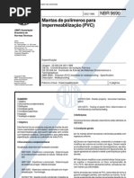NBR 09690 - 1986 - Mantas de Polimeros Para Impermeabilizacao (PVC)