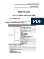 Parodontologie - Etiopatogenia Bolii Parodontale