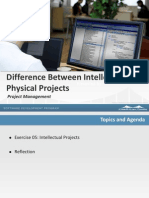 Difference Between Intellectual and Physical Projects: Project Management