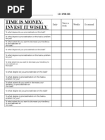 Worksheet On Procrastination