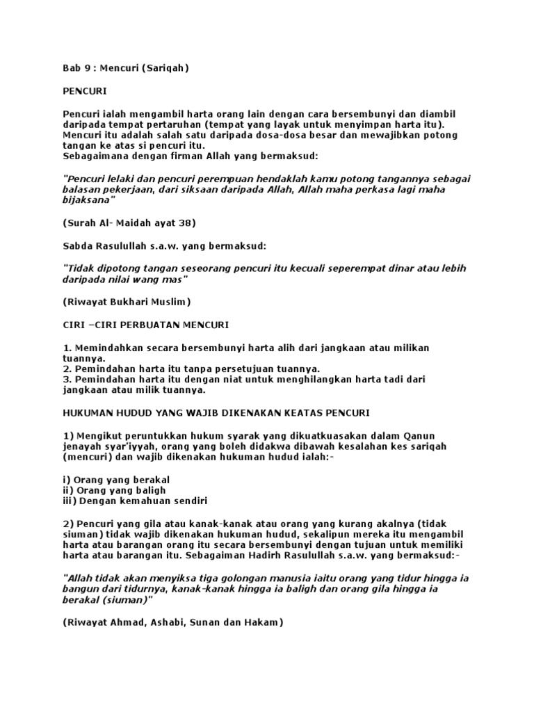Tazkirah Mencuri Pdf