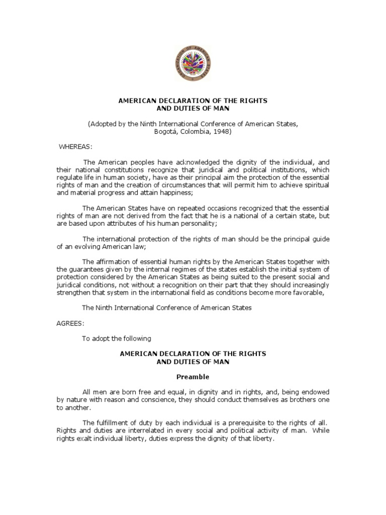 Access To Information Human Right American Declaration of The Rights ...