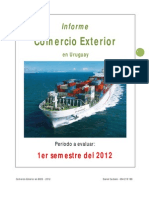 Informe de Comercio Exterior 1er Semestre 2012 Por Daniel Curbelo
