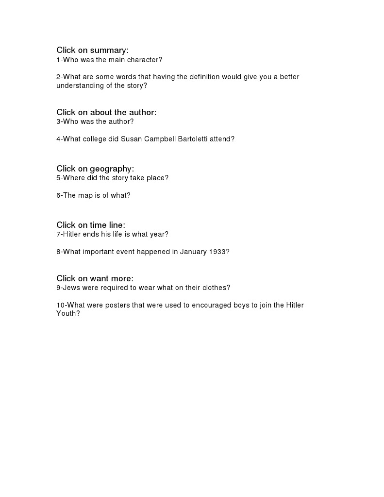 Key Questions on Historical Narrative | PDF