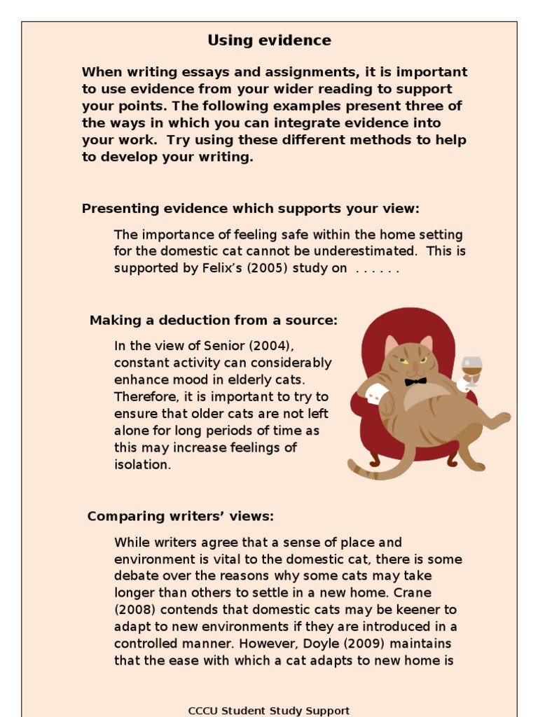 Integrating Evidence in Writing | PDF | Language Arts & Discipline