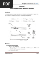 Experiment 5 Double-Indicator Titration, Mixtures of Carbonates