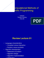 12.010 Computational Methods of Scientific Programming: Lecturers Thomas A Herring Chris Hill