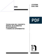 3549-1999 Tecnologia del concreto. Manual de elementos de estadistica y diseño de experimentos