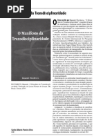 Resenha - O Manifesto Da Transdisciplinaridade