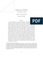 Exploratory Trading Job Market Paper