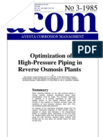 Acom85_3 Optimization of High-Pressure Piping in Reverse Osmosis Plants (254 SMO)