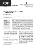 Reverse Logistics Case WCC Program Design