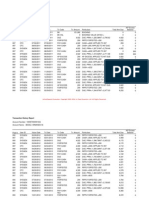 Transaction History Report