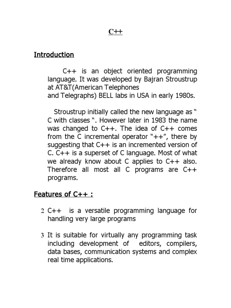 Cpp | Class (Computer Programming) | C++