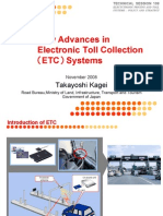 New Advances in Electronic Toll Collection ETC Systems: Takayoshi Kagei