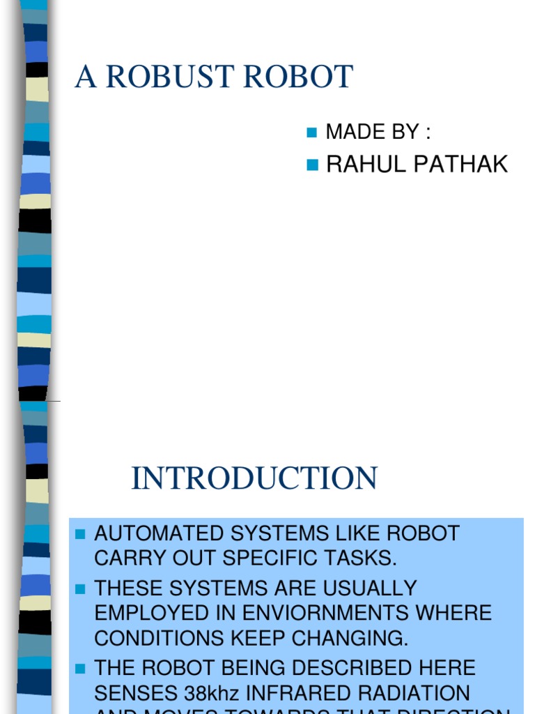 A Robust Robot Pdf Embedded System Computer Engineering