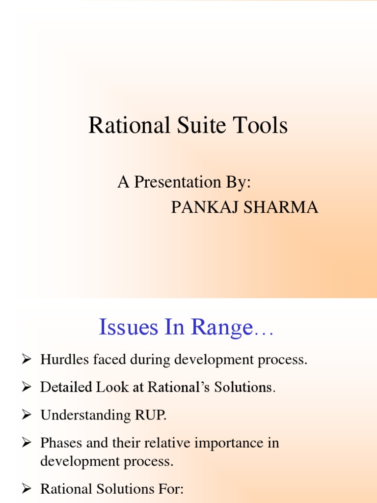 Rational Suite Tools Overview | PDF | Software Development Process ...