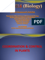 Coordination and Control in Plants