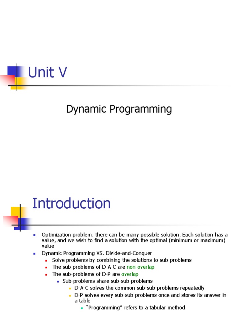 Dynamic Programming | PDF | Dynamic Programming | Mathematical Objects