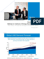 Evolution in LNG Address To Institute of Energy Economics Japan