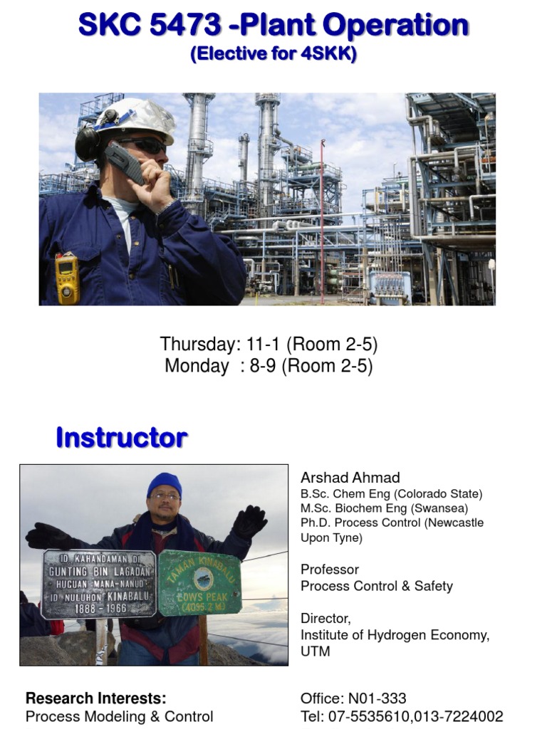 Plant Operation Course Overview | PDF | Science & Mathematics | Computers