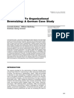 Alternatives To Organizational Downsizing: A German Case Study