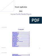 Oracle R11 Account Payable Reports Output.