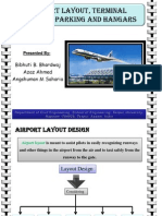 A Presentation On Airport Layout, Terminal Buildings, Parking Space and Hangars