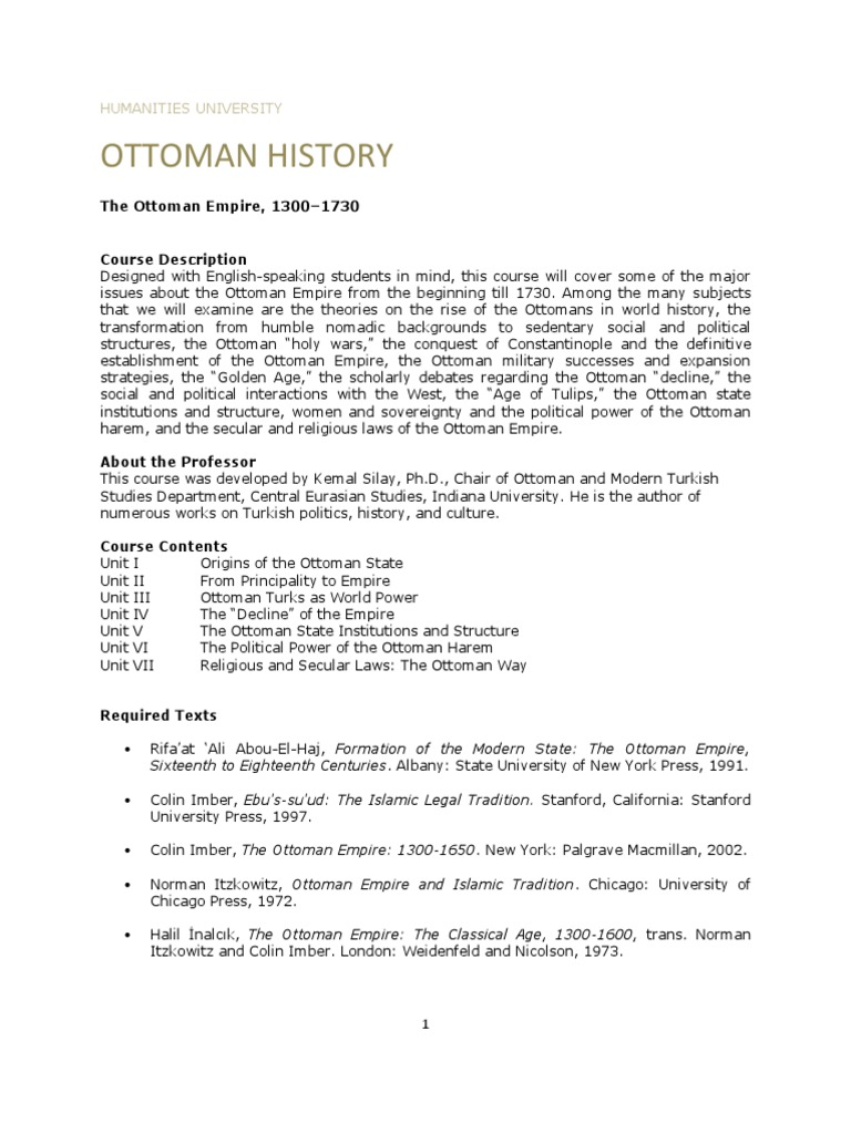 Ottoman History PDF Ottoman Empire Jihad
