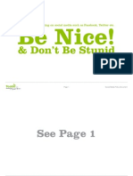 Be Nice!: & Don't Be Stupid