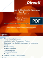 Building A Scalable Architecture For Web Apps - : by Bhavin Turakhia CEO, Directi