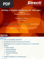 Building A Scalable Architecture For Web Apps - : by Bhavin Turakhia CEO, Directi