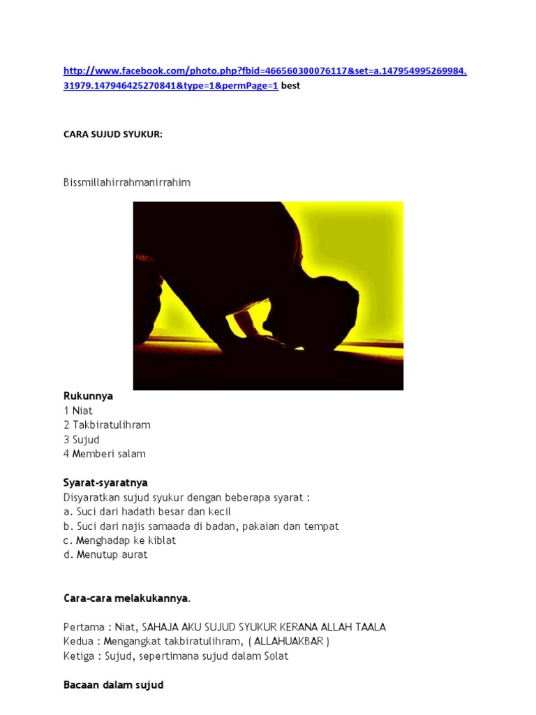 Cara Sujud Syukur Pdf