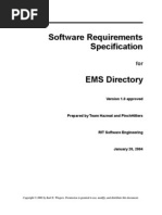 Software Requirements Specification: Version 1.0 Approved