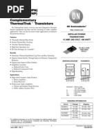 Njl0281D (NPN) Njl0302D (PNP) Complementary Thermaltrakt Transistors