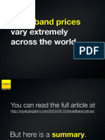 Broadband Prices Vary Extremely Across The World