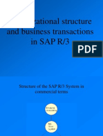Organizational Structure and Business Transactions in SAP