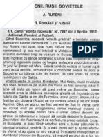 Rușii Și Rutenii in Rapoartele Serviciilor Speciale Romanești Din Perioada Interbelică