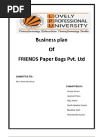 business plan of paper bags