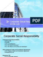 CSR ECON 141: Corporate Social Responsibility and its Effects
